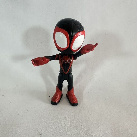 Marvel Spidey and His Amazing Friends 4” Miles Morales Spider-Man Figure - Picture 3 of 8